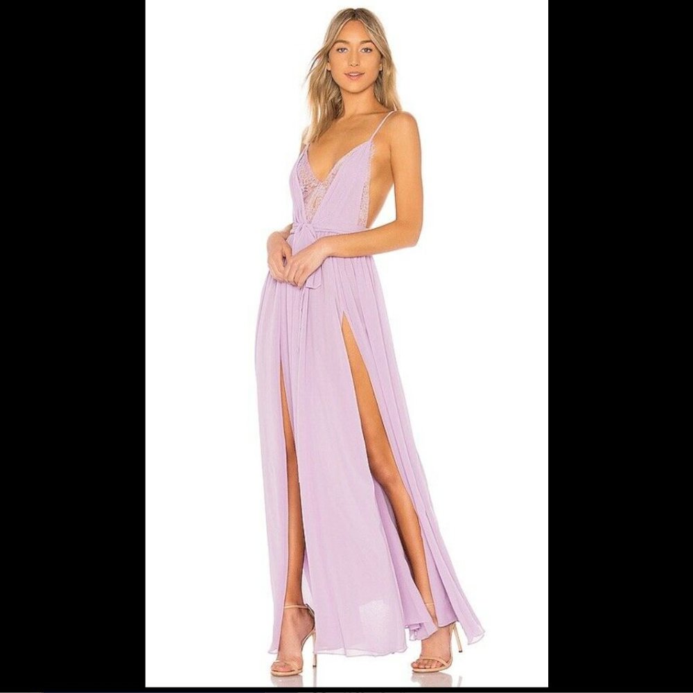 Michael Costello x REVOLVE Justin Gown Lavender XS